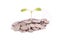 Concept savings, Green growing sprout on money stack isolated on