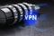 The concept of a secure connection using VPN technology