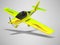 Concept small flying salad for training pilots 3d renderer on gray background with shadow