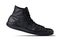 Concept Step walking. Single Black ankle sneaker, men classic fashion lifestyle footwear