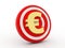 Concept of Targeting Euro Currency, 3d rendering