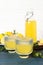 Concept of tasty drink, Limoncello, Italian lemon liqueur