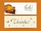 Concept of Thanksgiving website header or banner.