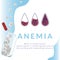 A concept on the topic of anemia. The difference Anemia number of red blood cells and normal. Illustration about