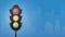 Concept traffic light banner free space for text.