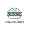 Concept of Vegan Burger