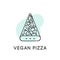 Concept of Vegan Pizza