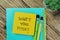 Concept of What\\\'s Your Pitch? write on sticky notes isolated on Wooden Table