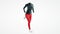 Conception Sport and Healthy Lifestyle Fit Woman Running Sportswear 3d Animation