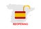 Concepts of reopening Spain after lockdown