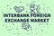 Conceptual business illustration with the words interbank foreign exchange market