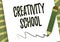 Conceptual caption Creativity School. Business concept students are able to use imagination and critical thinking Pencil