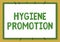 Conceptual caption Hygiene Promotion. Word Written on systematic program to prevent related disease with sanitation Line