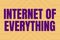 Conceptual caption Internet Of Everything. Business approach smart modern city and wireless communication network Line