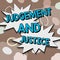 Conceptual caption Judgement And Justice. Internet Concept law court proceedings to present evidence and finalize