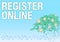 Conceptual caption Register Online. Business concept System for subscribing or registering via the Internet Blank Frame