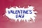 Conceptual caption Valentine\\\'s Day. Word Written on time when people show feelings of love and affection