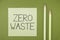 Conceptual caption Zero Waste. Business overview industrial responsibility includes composting, recycling and reuse