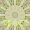 Conceptual card flower kaleidoscope word peace