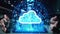 Conceptual cloud computing and data storage technology for future innovation