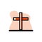 Conceptual Cross Vector Illustration Design Icon