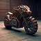 Conceptual design of a sports motorcycle in the shape of a tiger.