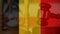 Conceptual digital animation of Belgium flag