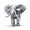 Conceptual Digitalism: Stunning 3d Elephant Sculpture With Chrome Reflections