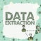 Conceptual display Data Extraction. Internet Concept act or process of retrieving data out of data sources