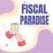 Conceptual display Fiscal Paradise. Business overview The waste of public money is a great concern topic Abstract