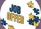 Conceptual display Job Offer. Business overview A person or company that gives opurtunity for one s is employment