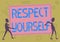 Conceptual display Respect Yourself. Word Written on believing that you good and worthy being treated well Two