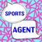 Conceptual display Sports Agent. Word for person manages recruitment to hire best sport players for a team