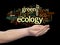 Conceptual ecology word cloud isolated