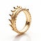 Conceptual Gold Crown Ring With Eco-kinetic Design