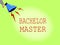 Conceptual hand writing showing Bachelor Master. Business photo showcasing An advanced degree completed after bachelor\'s degree