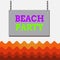 Conceptual hand writing showing Beach Party. Business photo text large group of showing are organizing an event at the beach