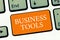 Conceptual hand writing showing Business Tools. Business photo text Marketing Methodologies Processes and Technologies use