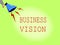 Conceptual hand writing showing Business Vision. Business photo showcasing grow your business in the future based on