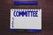 Conceptual hand writing showing Committee. Business photo text Group of showing appointed for a specific function