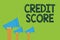 Conceptual hand writing showing Credit Score. Business photo text Represent the creditworthiness of an individual Lenders rating H