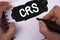 Conceptual hand writing showing Crs. Business photo text Common reporting standard for sharing tax financial information written b