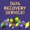 Conceptual hand writing showing Data Recovery Service. Business photo text Process of retrieving inaccessible or lost