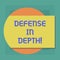 Conceptual hand writing showing Defense In Depth. Business photo showcasing arrangement defensive lines or