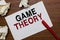 Conceptual hand writing showing Game Theory. Business photo text branch of mathematics concerned with analysis of strategies Marke