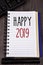 Conceptual hand writing showing Happy 2019. Business photos showcasing New Year Celebration Cheers Congrats Motivational Message