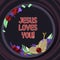 Conceptual hand writing showing Jesus Loves You. Business photo text Believe in the Lord To have faith religious