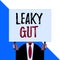 Conceptual hand writing showing Leaky Gut. Business photo showcasing A condition in which the lining of small intestine