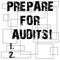 Conceptual hand writing showing Prepare For Audits. Business photo text evidences enable them make conclusion express opinion