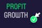 Conceptual hand writing showing Profit Growth. Business photo text Objectives Interrelation of Overall Sales Market Shares